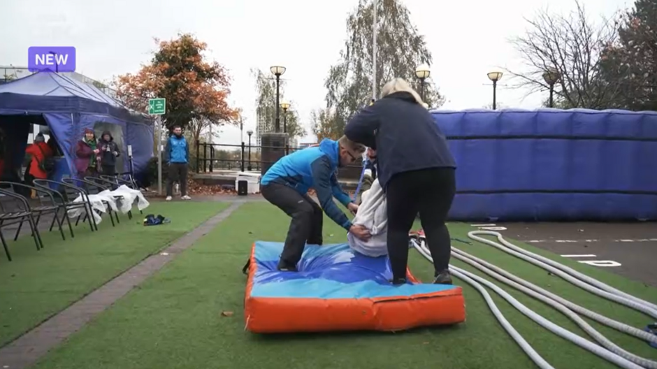 UK Bungee Club working with BBC Blue Peter
