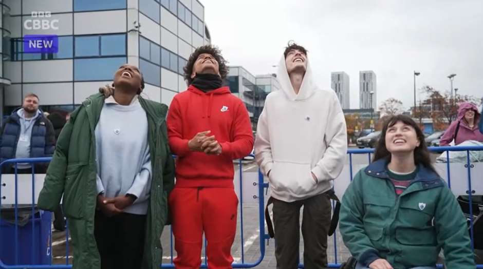 BBC Blue Peter presenters Children In Need