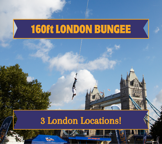 160ft London Bungee Jump at London - Battersea Park (West London) on 15th March 2025