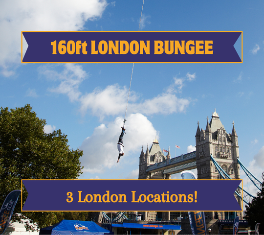160ft London Bungee Jump at London - Battersea Park (West London) on 19th July 2025